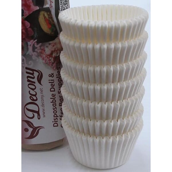 Mini tazas para hornear color blanco 112 x 1 pulgadas_1