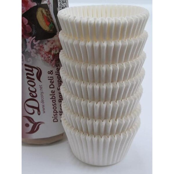 Mini tazas para hornear color blanco 112 x 1 pulgadas_2