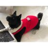 Parisian Pet Dog Cat Clothes Tee Shirts Embroidered TShirt_5