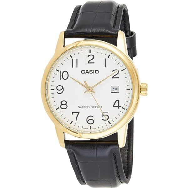MTPV002GL7B2 Reloj de cuarzo japonés de cuero dorado_1