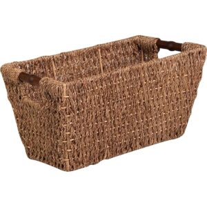 HoneyCanDo Cesta de hierba marina con asas Med STO02965_1