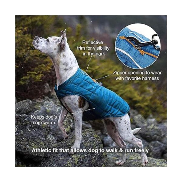 Kurgo Loft Dog Jacket Reversible Fleece Winter Coat Cold_3