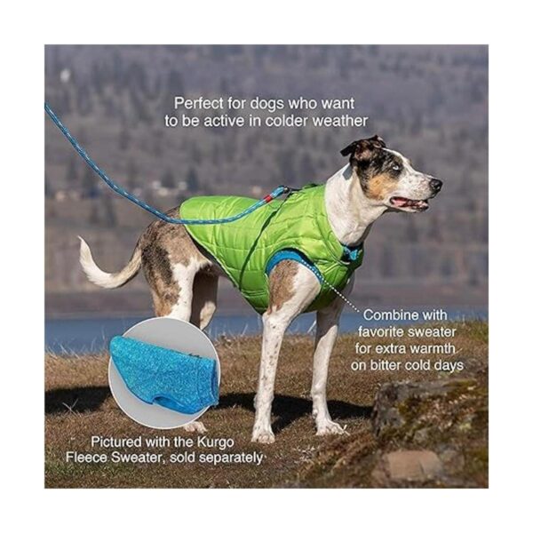 Kurgo Loft Dog Jacket Reversible Fleece Winter Coat Cold_5