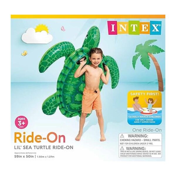 Intex Lil Sea Turtle RideOn 59 x 50 pulgadas para_4