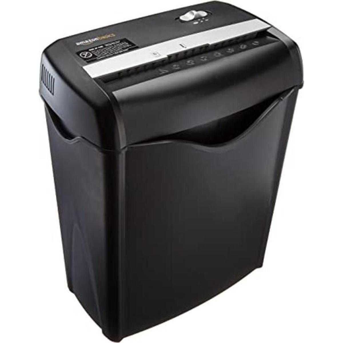 Trituradora de papel y tarjetas de crédito cruzadas de 6
