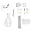 Kichler Everly Colgante de cristal transparente de 13.75