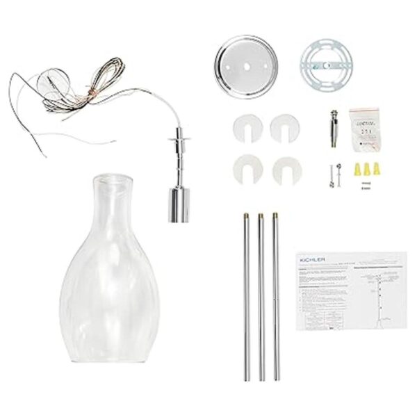 Kichler Everly Colgante de cristal transparente de 13.75