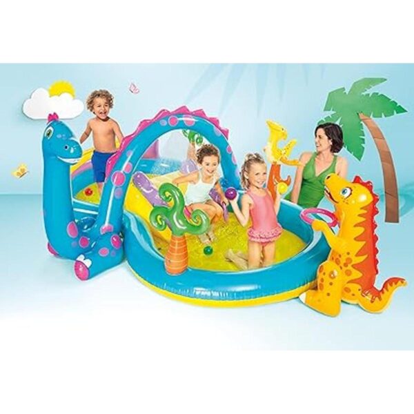 Centro de juego inflable tierra de dinosaurios de Intex_2