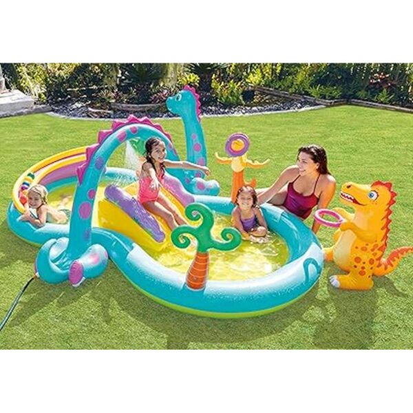 Centro de juego inflable tierra de dinosaurios de Intex_5