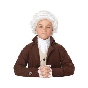 Peluca para niños California Costumes de hombre colonial_1