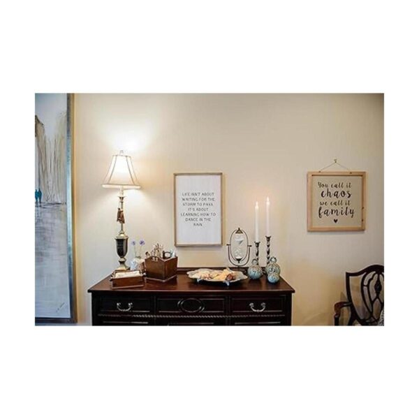 Creative CoOp Bandeja decorativa de metal de estaño con