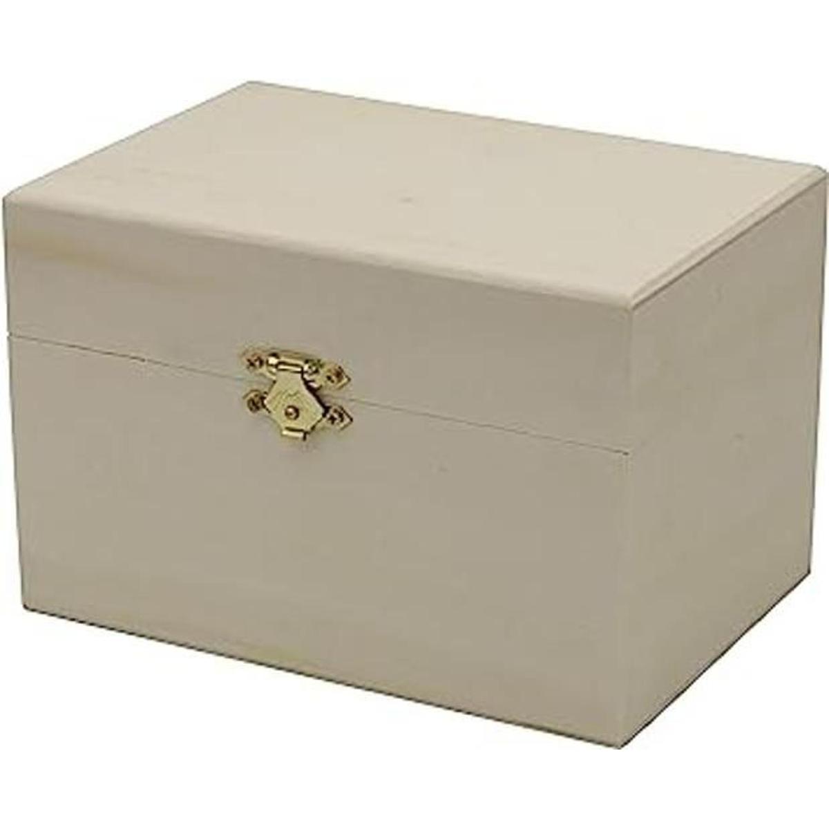 Creative Hobbies Caja de recetas de madera lista para