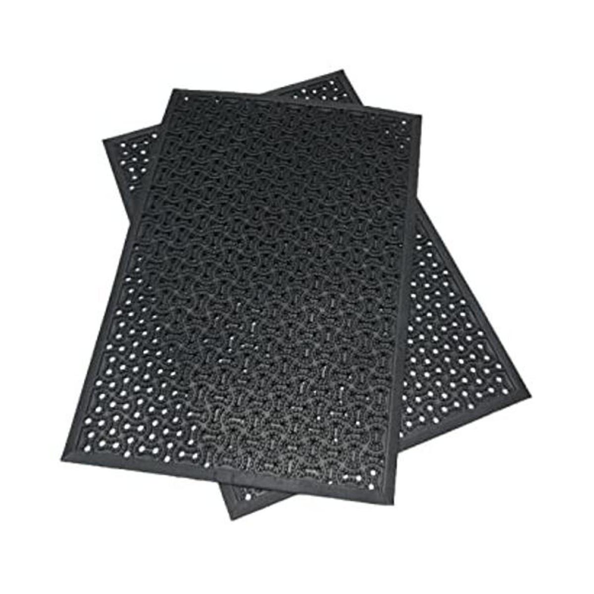 RubberCal 03236DR DuraScraper Drainage tapete comercial