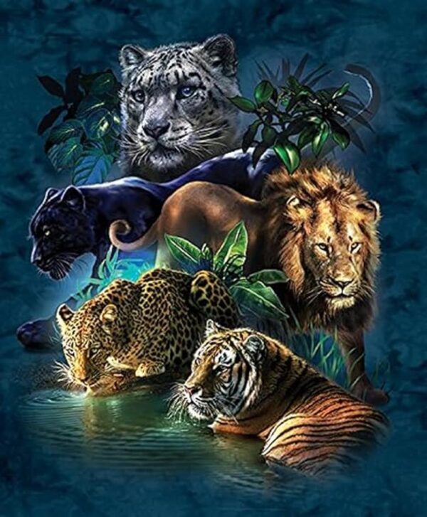 Big Cat Prowess Rompecabezas de 1000 piezas_1