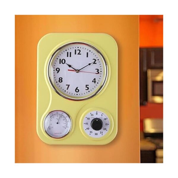 Lilys Home Reloj de pared retro para cocina con