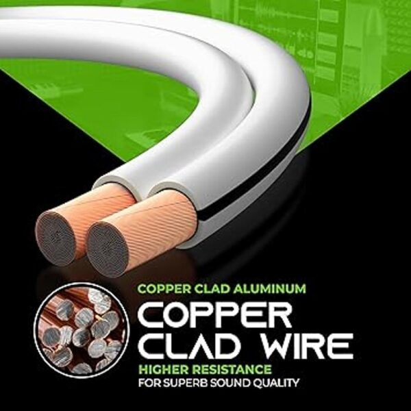 GearIT Cable para altavoz calibre 16 100.0 pies color_5