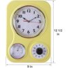 Lilys Home Reloj de pared retro para cocina con