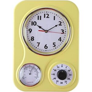 Lilys Home Reloj de pared retro para cocina con