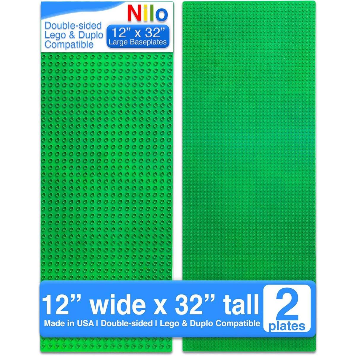 NILO Placa base clásica verde paquete de 2 placas de