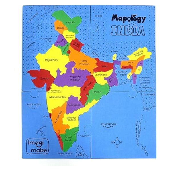 Imagimake Mapology Rompecabezas de mapas de la India_4