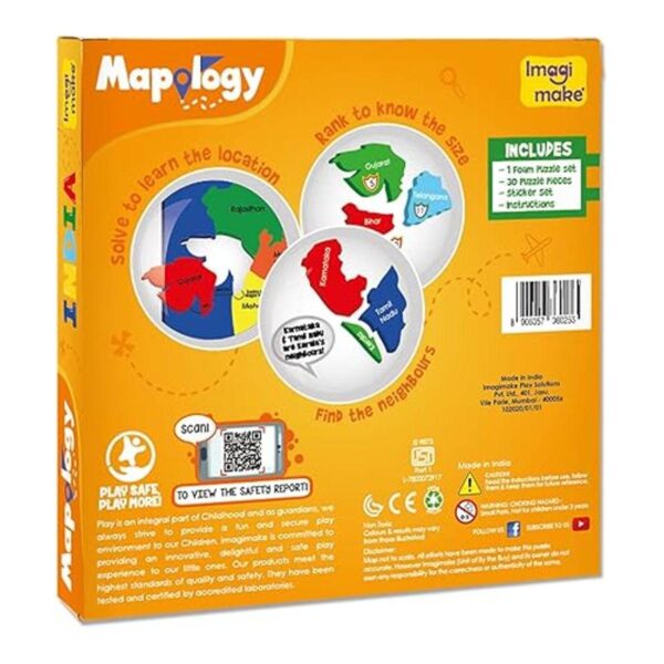Imagimake Mapology Rompecabezas de mapas de la India_5