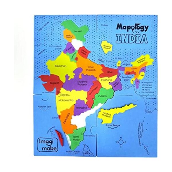 Imagimake Mapology Rompecabezas de mapas de la India_1