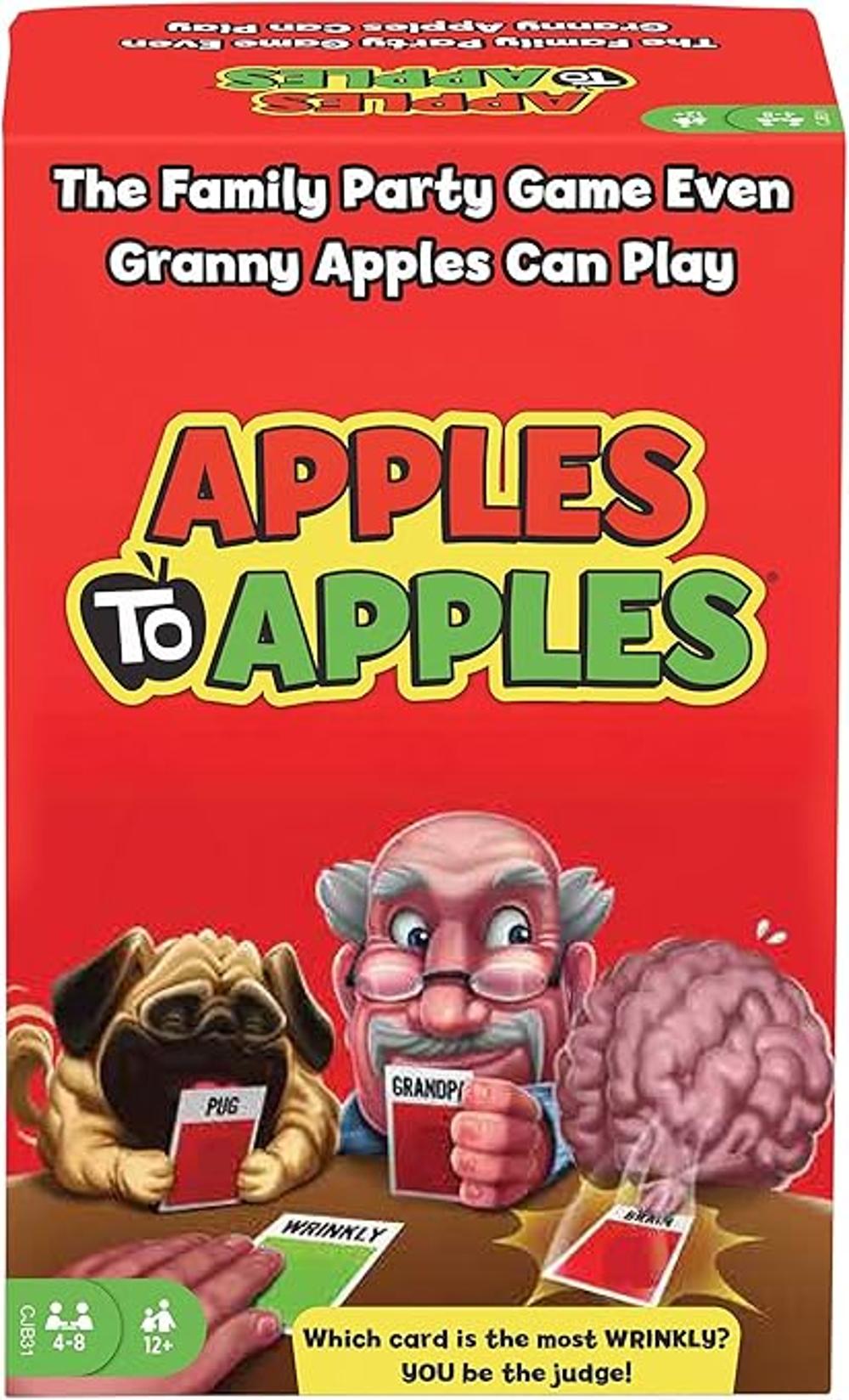 Mattel Games Caja de fiesta de manzanas a manzanas el