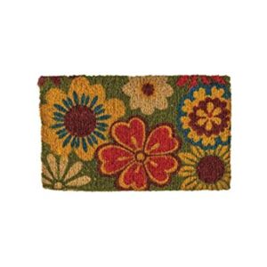NoTrax Flores de verano tapete de fibra de coco natural_1