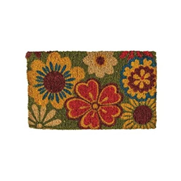 NoTrax Flores de verano tapete de fibra de coco natural_1