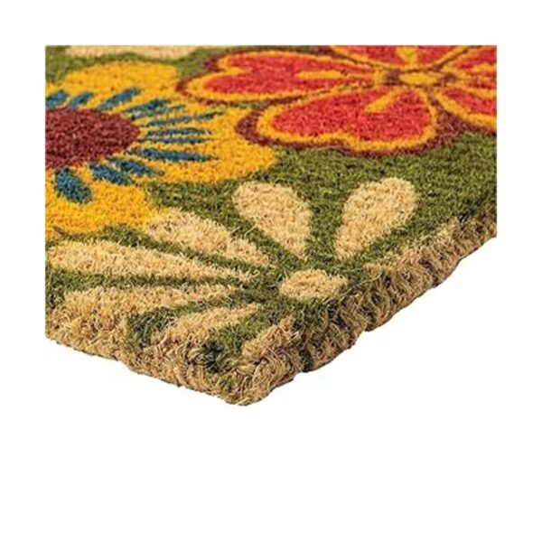 NoTrax Flores de verano tapete de fibra de coco natural_2