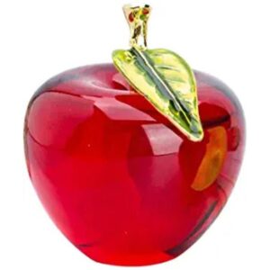 HD Glaze Crystal Apple Paperweight Decoración artesanal_1