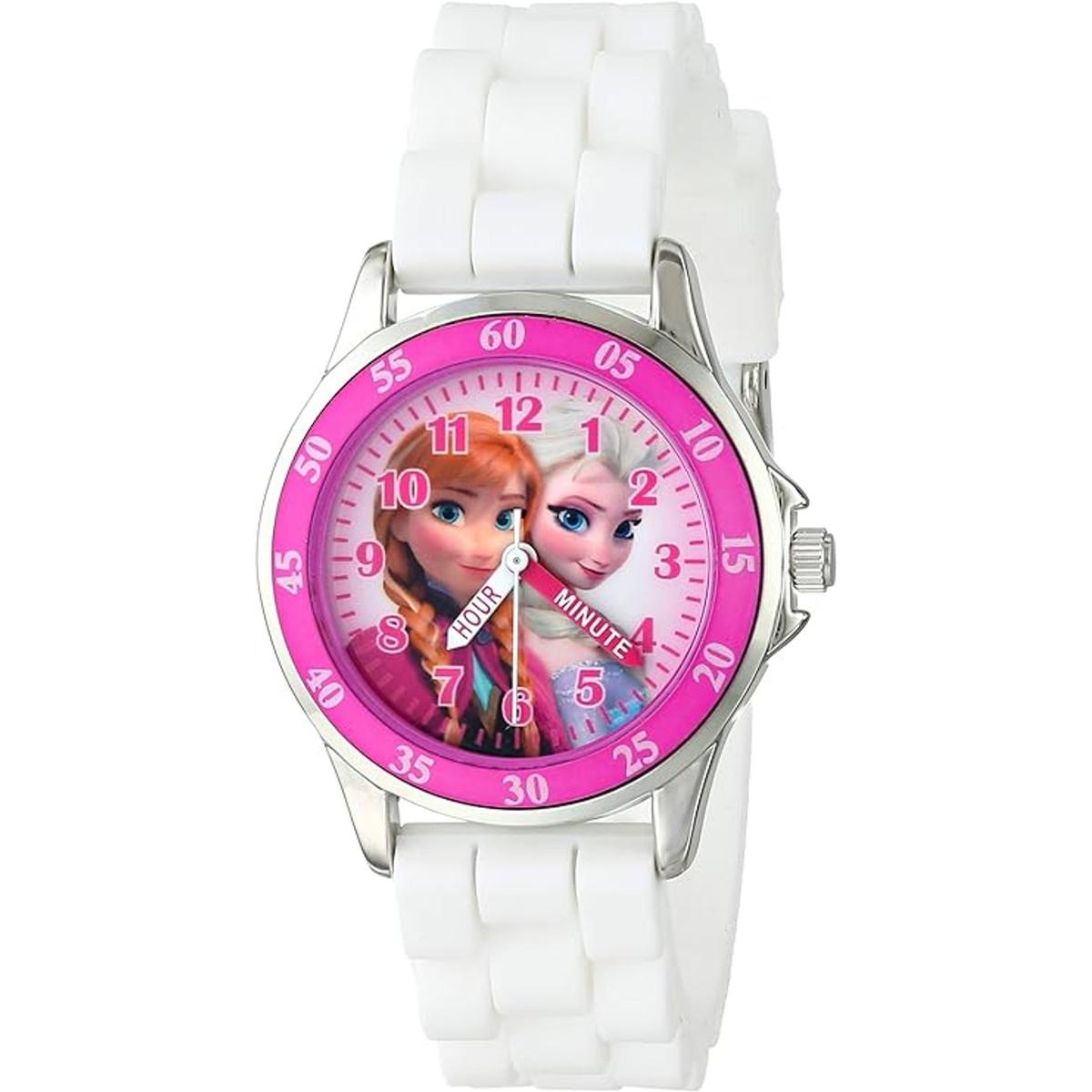 Disney FZN3550 Frozen Anna and Elsa Reloj para niños con