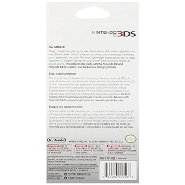 Nintendo 3DS Compatible with 3DS 3DS XL 2DS AC Adapter_2