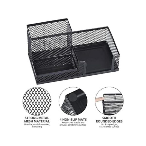 Comix Black Pen Holder Mesh Office Supplies Accessories_2