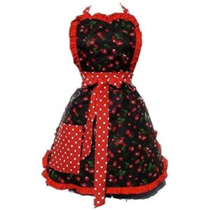 Hemet Rock Hard Cherry Rockabilly Delantal_1