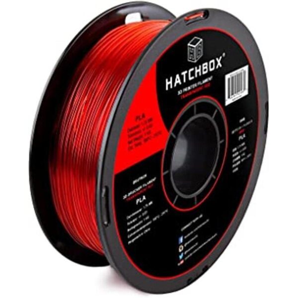 HATCHBOX 3D PLA1KG1.75TRED PLA 3D Filamento de impresora_1