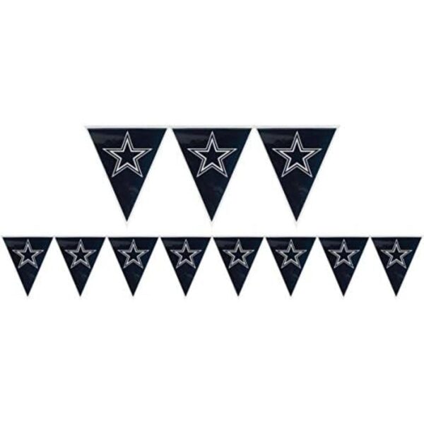 Amscan Dallas Cowboys Banner 1 pieza 12 pulgadas color_2
