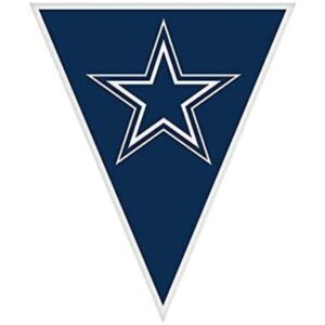 Amscan Dallas Cowboys Banner 1 pieza 12 pulgadas color_1