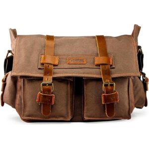 GEARONIC TM bolsa escolar de estilo militar de lona y_1