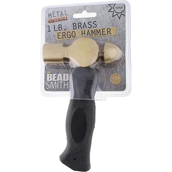 The Beadsmith Brass Ergo Hammer Elementos de metal