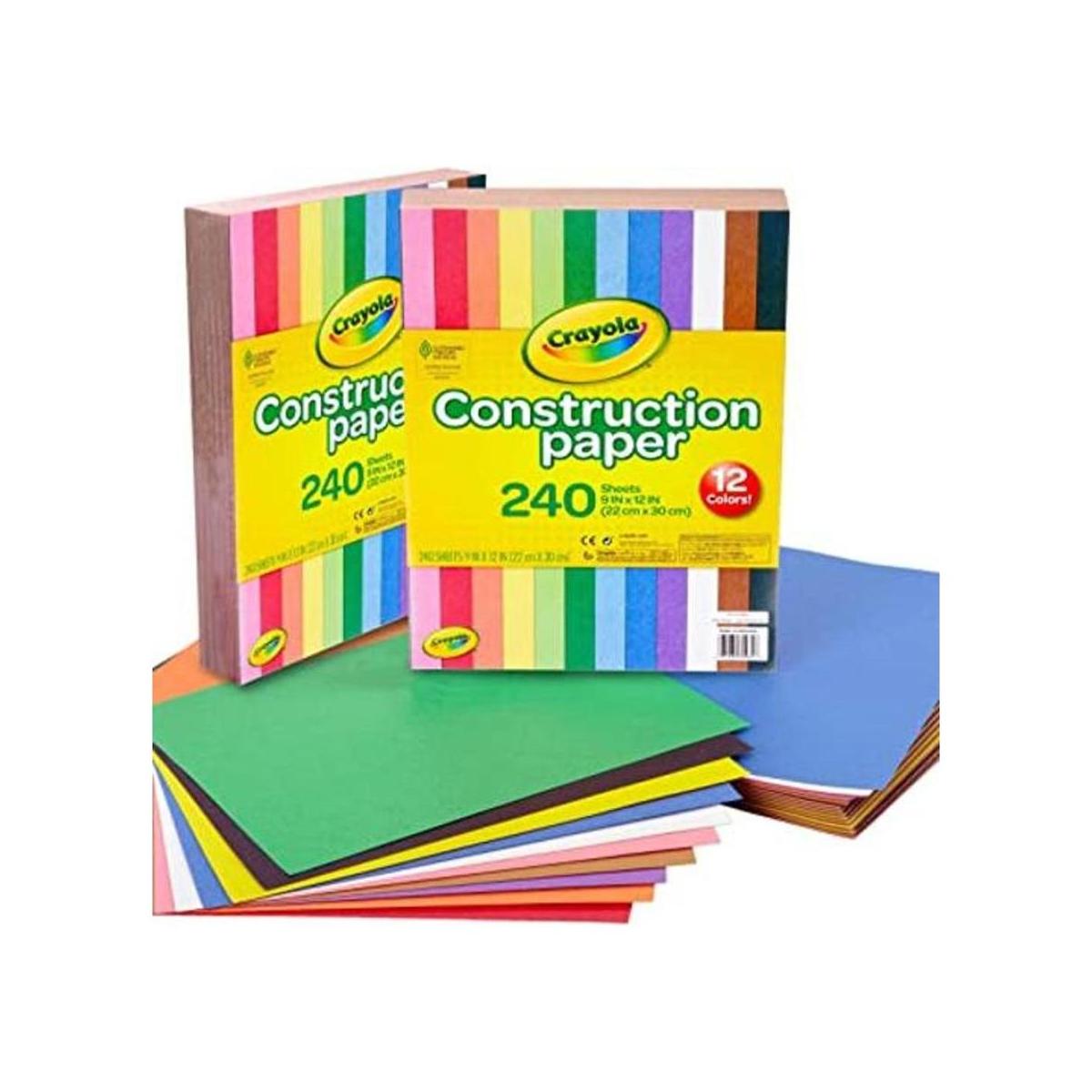 Crayola papel de construcción 480 unidades 2 paquetes de