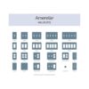 Amerelle 77TTDDB Metro Line Placa de pared con 2_3