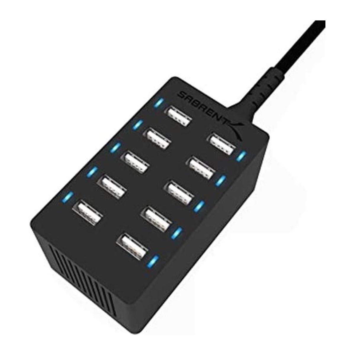SABRENT Cargador rápido USB de escritorio de tamaño