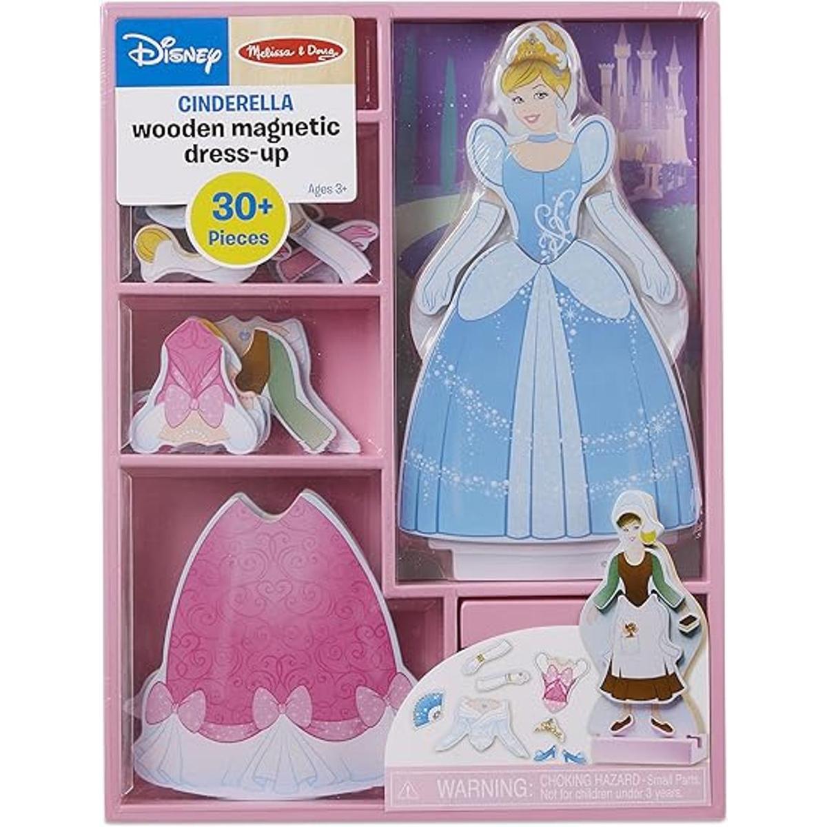 Melissa Doug juego de muñeca de madera y disfraz
