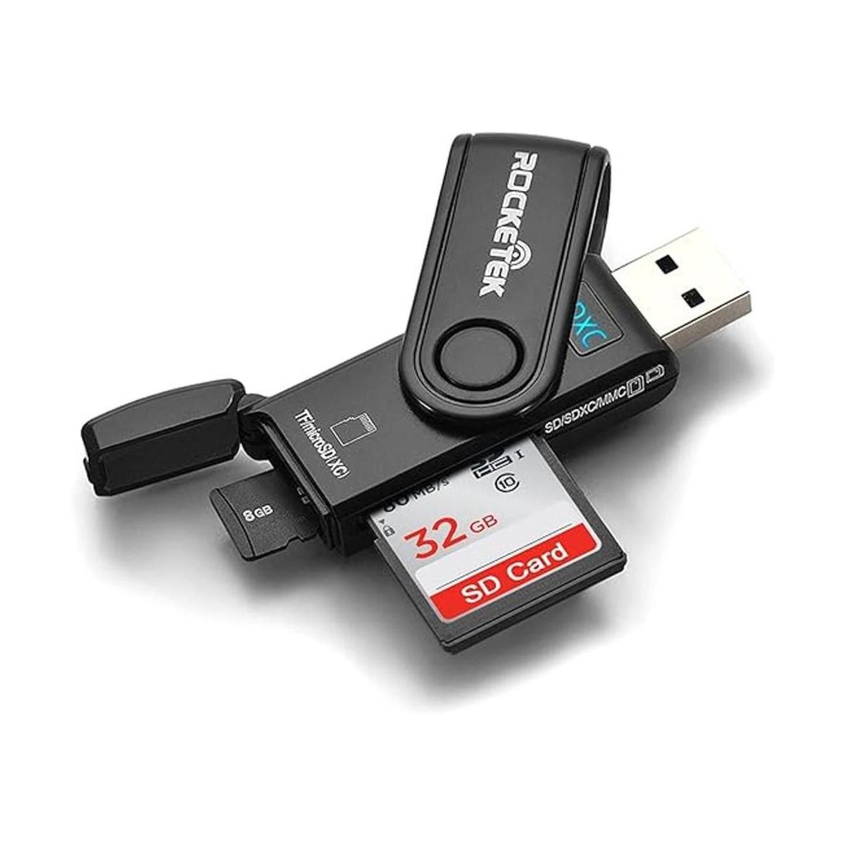 Rocketek Lector de tarjetas SD USB 3.0 lector de