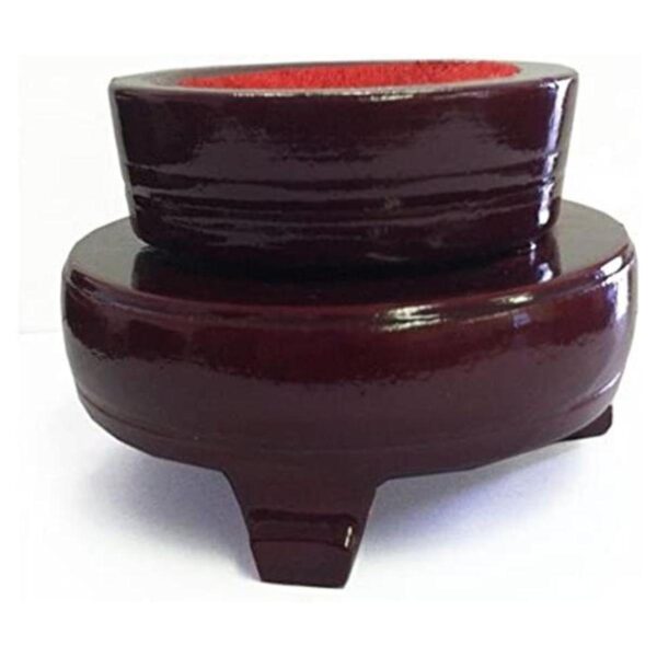 Amlong Soporte de madera de cristal para bolas de cristal_1