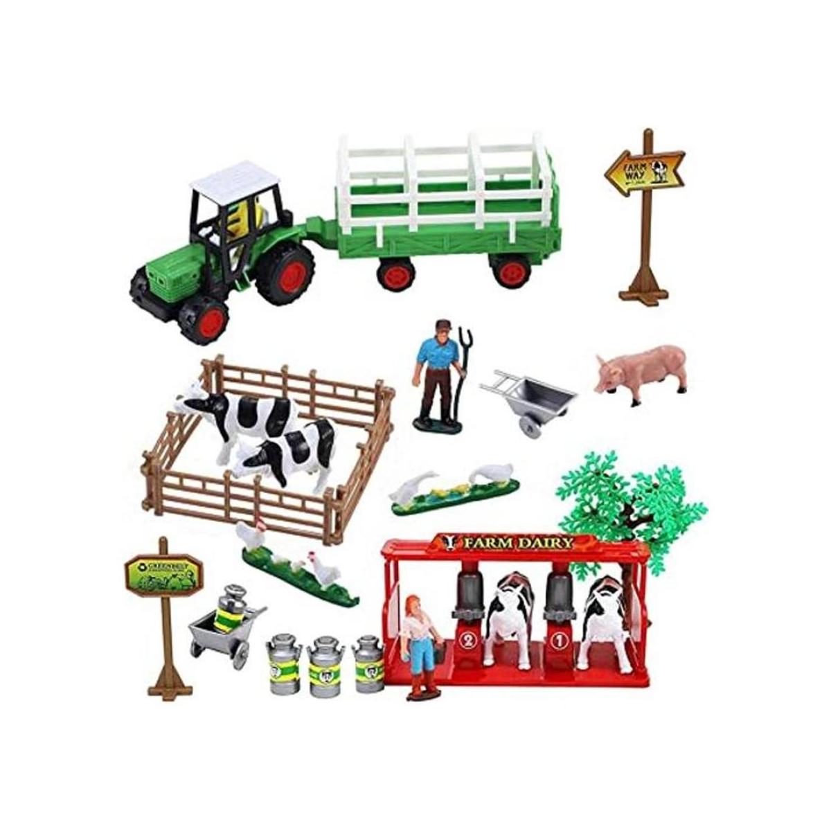 Divertido juego de agricultura con tractor