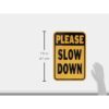 Letrero de Please Slow Down 12 pulgadas x 18 pulgadas._3