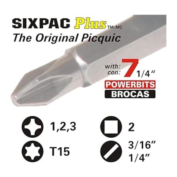 Picquic 88562 Carded Combo Pack with Sixpac Plus Multique