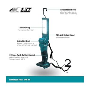 Makita DML801 LXT linterna inalámbrica de ión de litio_3